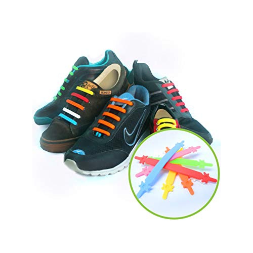 Tieless Elastic Waterproof Silicone Shoe Laces for Athletic Running Sneakers Boots Board Shoes and Casual Shoes to Replace Your Shoe Strings YSense No Tie Shoelaces for Kids & Adults 