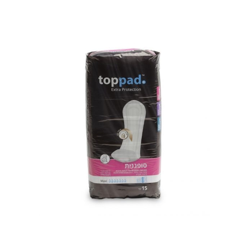 Toppad טופ פד סופגנית מקסי 15 יח | Absorption Products For Incontinence