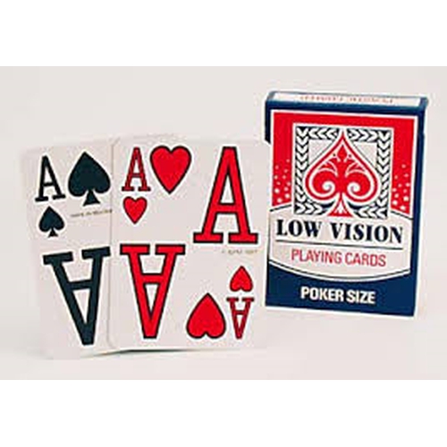 קלפים עם הדפס גדול פלסטיק | קלפי משחק