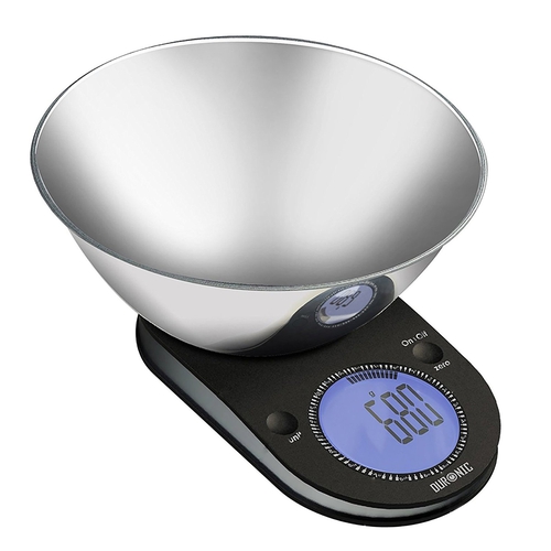 Guilty Gadgets ® Kitchen Scales RANDOM Colours Digital Postal Scale 5KG Baking scales with Mixing Bowl 