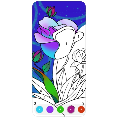 Paint by Number Coloring Matching Games