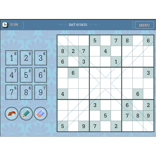 DAILY DIAGONAL SUDOKU  Strategy Games